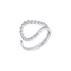 Серебряное кольцо с фианитами Miestilo