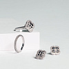 Серьги серебро 925 серебряные гвоздики клевер Miestilo