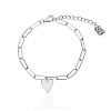 Серебряный браслет с сердецем в эмали MIESTILO Miestilo