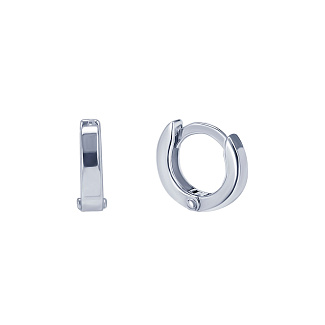 Серьги кольца конго серебро 925 серебряные круглые Miestilo