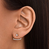 Серьги серебро 925 серебряные гвоздики женские с фианитами Miestilo