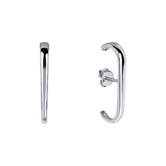 Элегантные пусеты в виде петли Miestilo