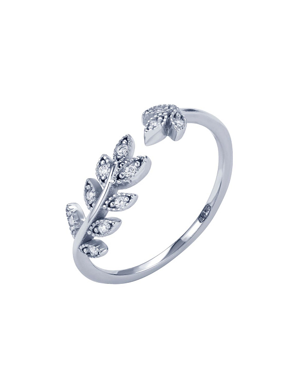 Кольцо серебро 925 пробы ювелирное регулируемое Miestilo  2