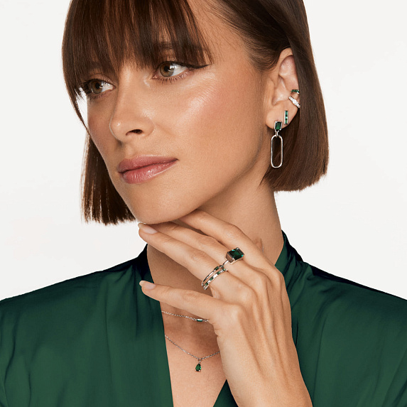Серьги серебро 925 гвоздики серебряные прямоугольные Miestilo