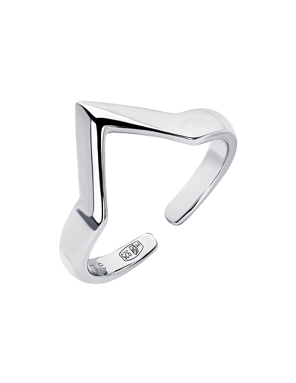 Кольцо серебро 925 на фалангу регулируемое Miestilo  2