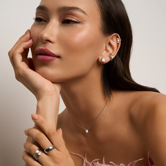 Серебряное колье с опалом Miestilo