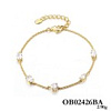 Серебряный браслет с фианитами в огранке овал Miestilo
